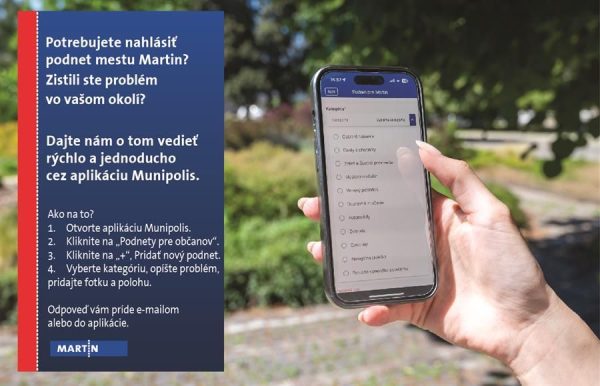 MARTIN: Rýchle riešenia podnetov pre Martinčanov