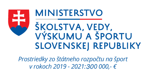 Ministerstvo školstva, vedy, výskumu a športu Slovenskej republiky - prostriedky zo štátneho rozpočtu na rokoch 2019 - 2021 v hodnote 250 000,- EUR