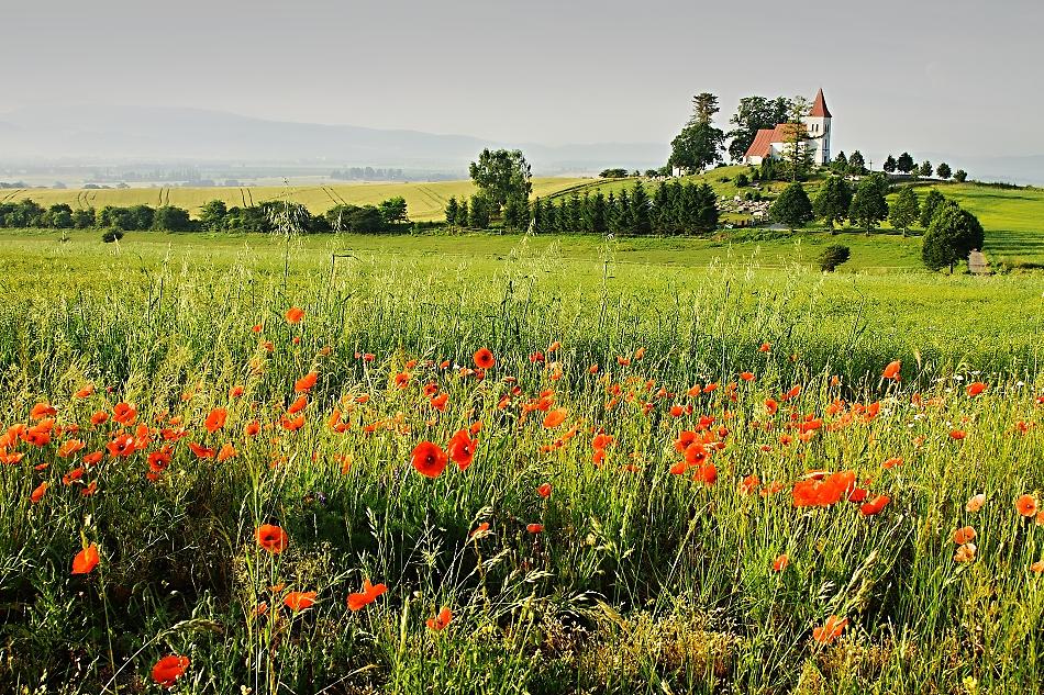 RIŠŇOVCE: Kostol zasvätený Najsvätejšej Trojici je po kaštieli druhou najstaršou stavbou v obci.